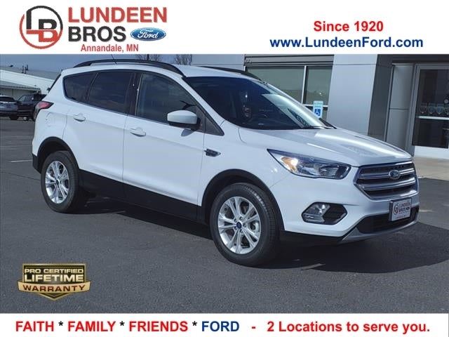 Used 2018 Ford Escape SE with VIN 1FMCU0GD7JUB30597 for sale in Annandale, Minnesota