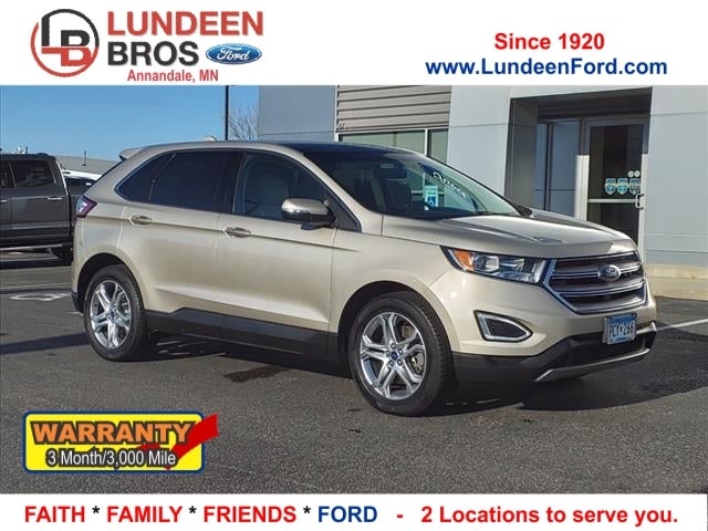 Used 2017 Ford Edge Titanium with VIN 2FMPK4K90HBB04568 for sale in Annandale, Minnesota